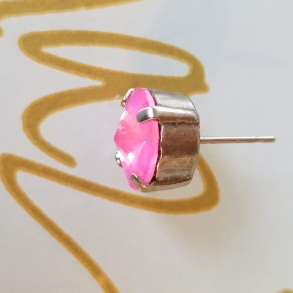 Sorrelli Pink Stud Earrings - Picture 5 of 14